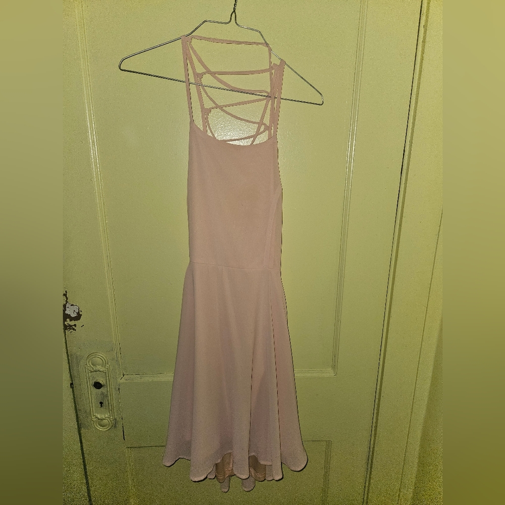 Pink mini dress